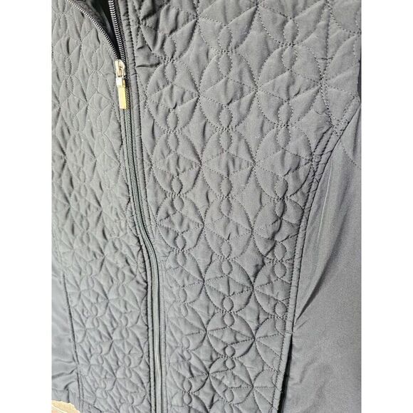 JMS Just My Size Women's Vest Quilted Black Full Zip - Picture 2 of 4